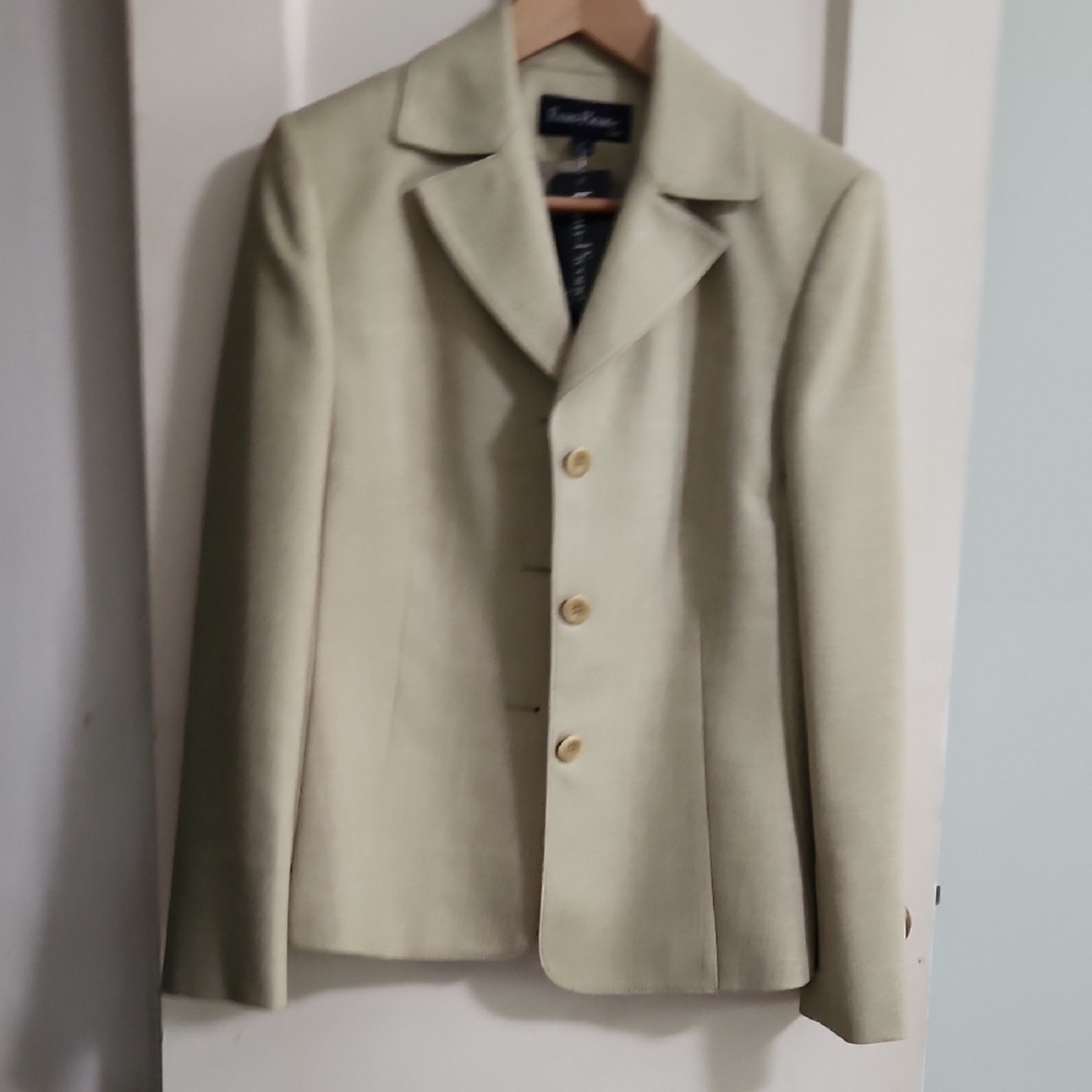 Evan Picone Cream Blazer Classic Tailored Style - Picture 6 of 8